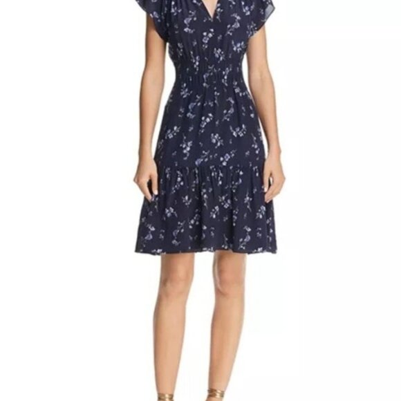 SOLD NWT Rebecca Taylor Francine dress silk floral size 8 - Picture 2 of 8